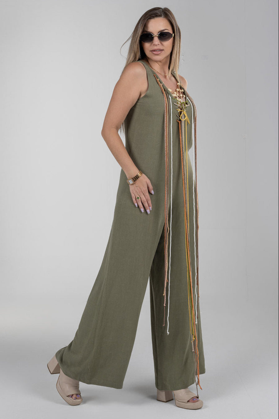 La Nueva Jumpsuit Olive