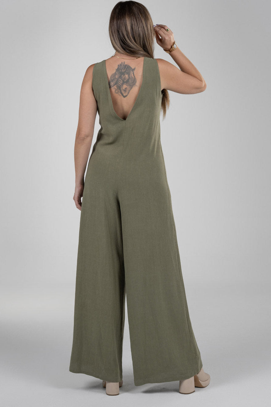 La Nueva Jumpsuit Olive
