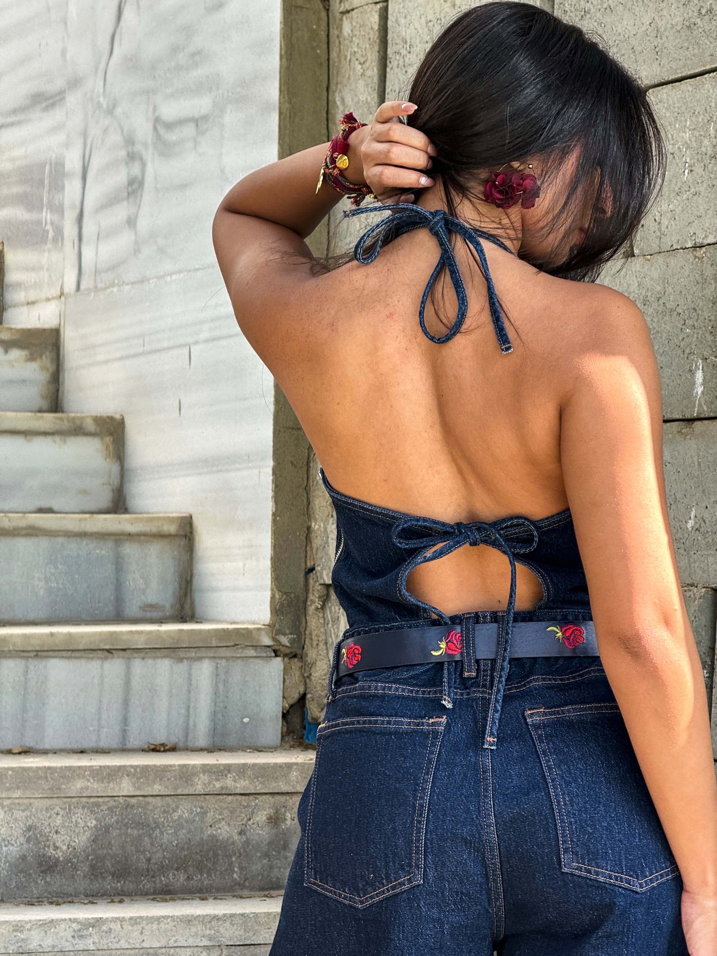 Motion Denim Jumpsuit