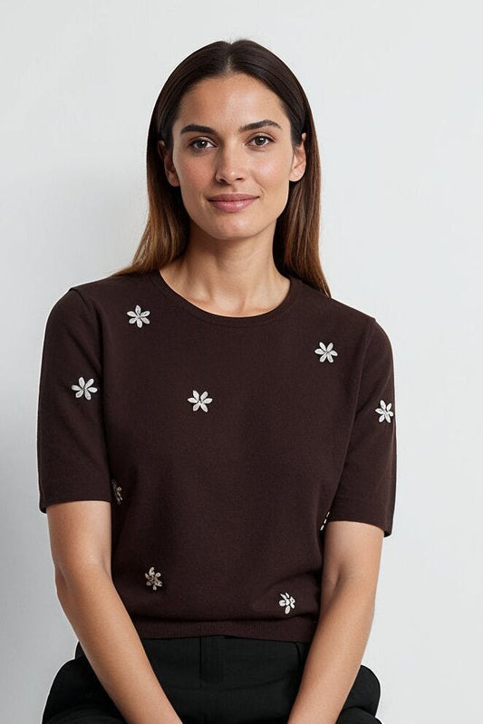 Stardust Top — Deep Cocoa