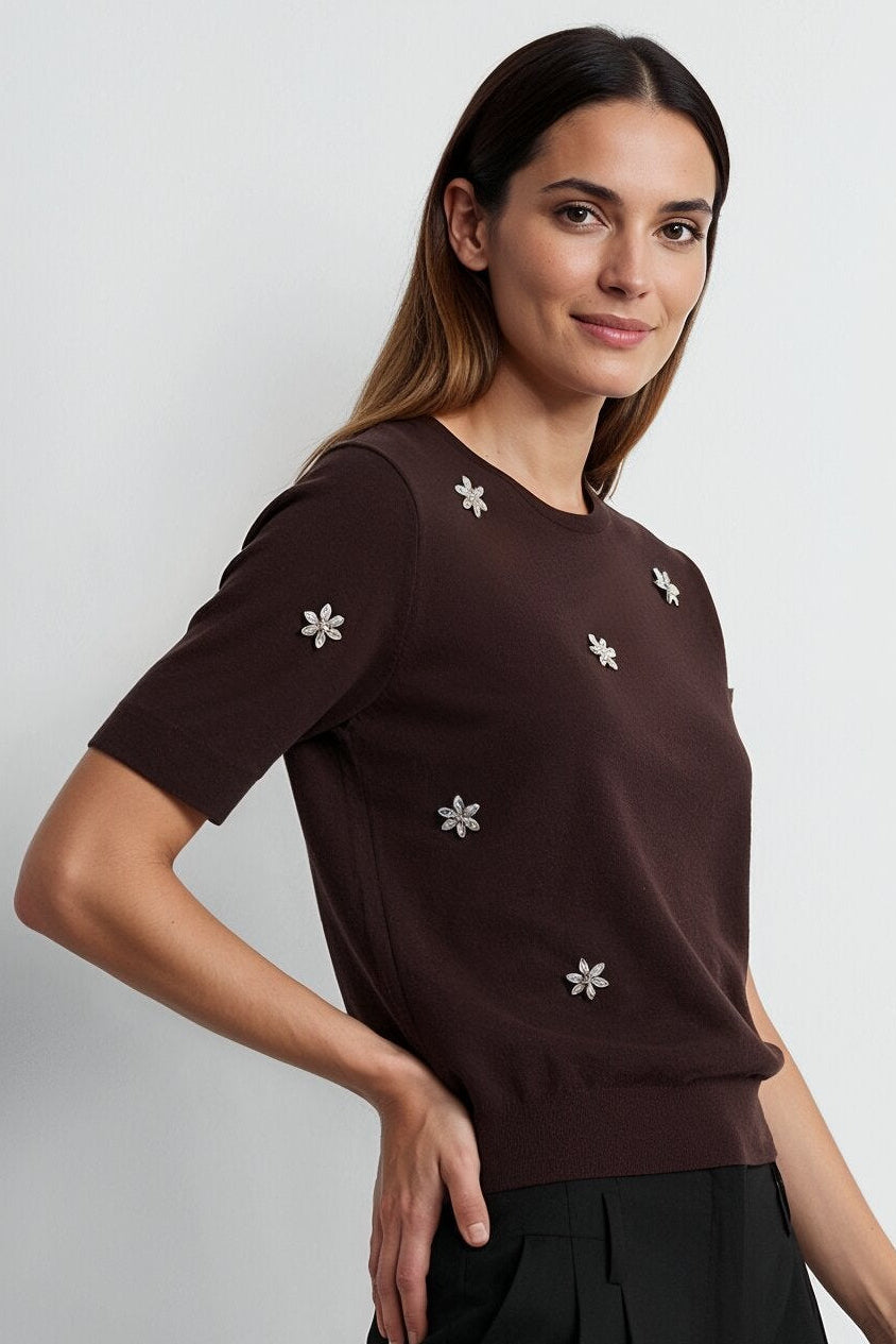 Stardust Top — Deep Cocoa